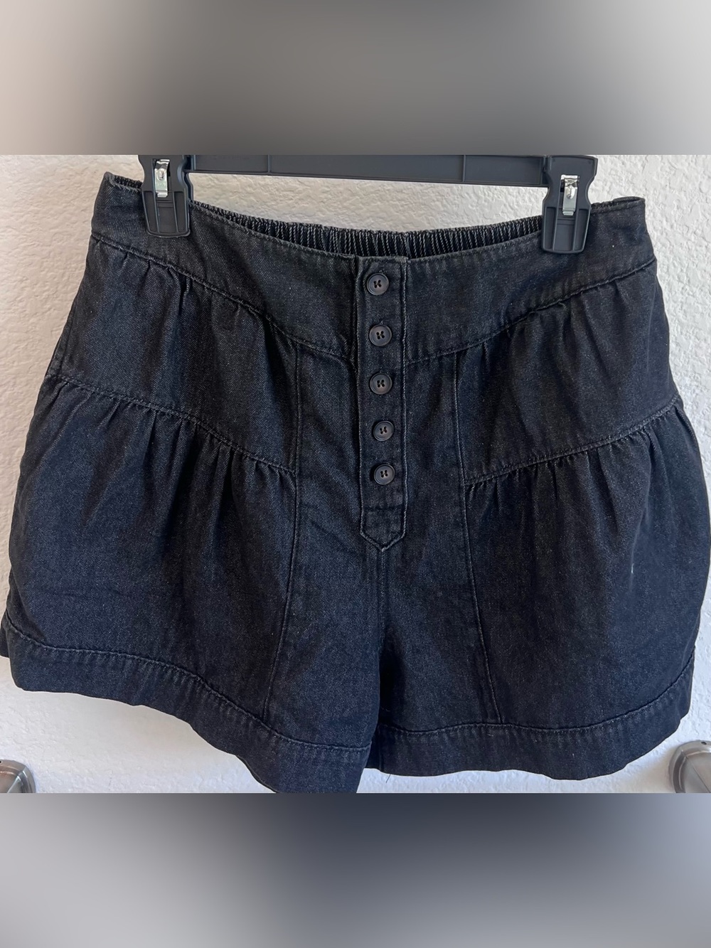entro Black Denim Shorts